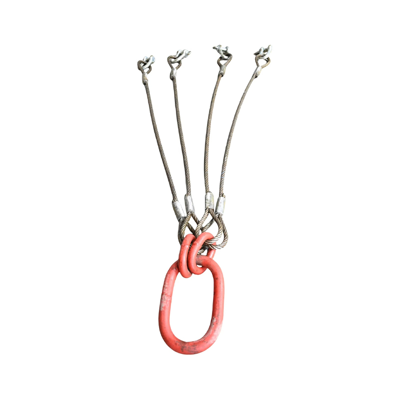 How Does the Angle of Inclination Affect the Safe Working Load of a Four-leg Wire Rope Sling?